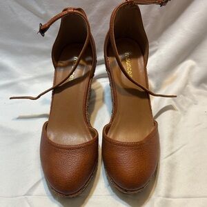 Maurices Tan Leather Wedges